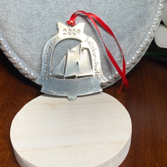 Collectible Salisbury Pewter 2009, Christmas By The Bay Ornament, IOB - Picture 3 of 6